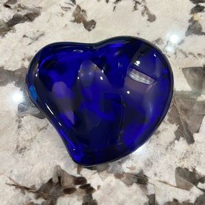 Tiffany Elsa Peretti Blue Heart Paper Weight